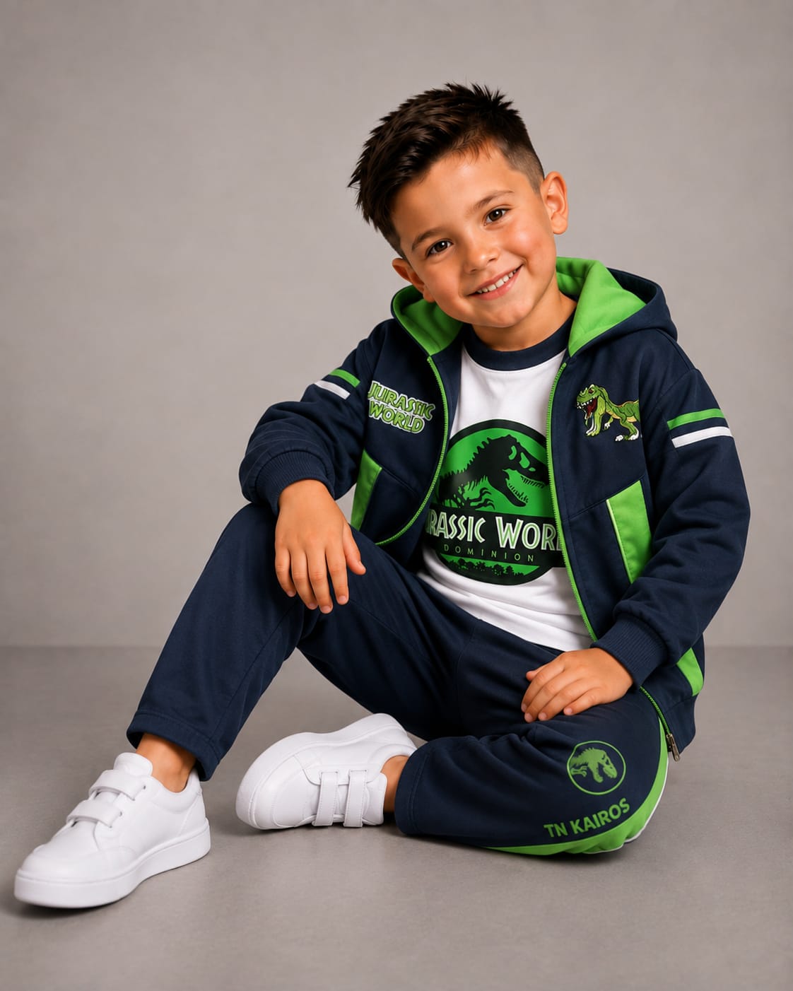 Look Jurassic World: Chaleco · Buzo · Pantalón bota recta