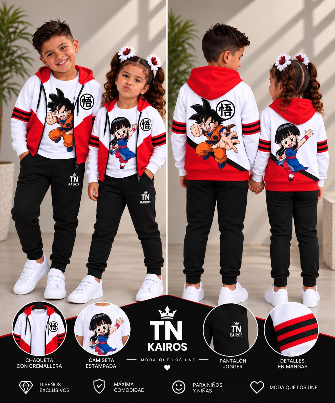 Kairos Red, conjunto infantil TN KAIROS Kids