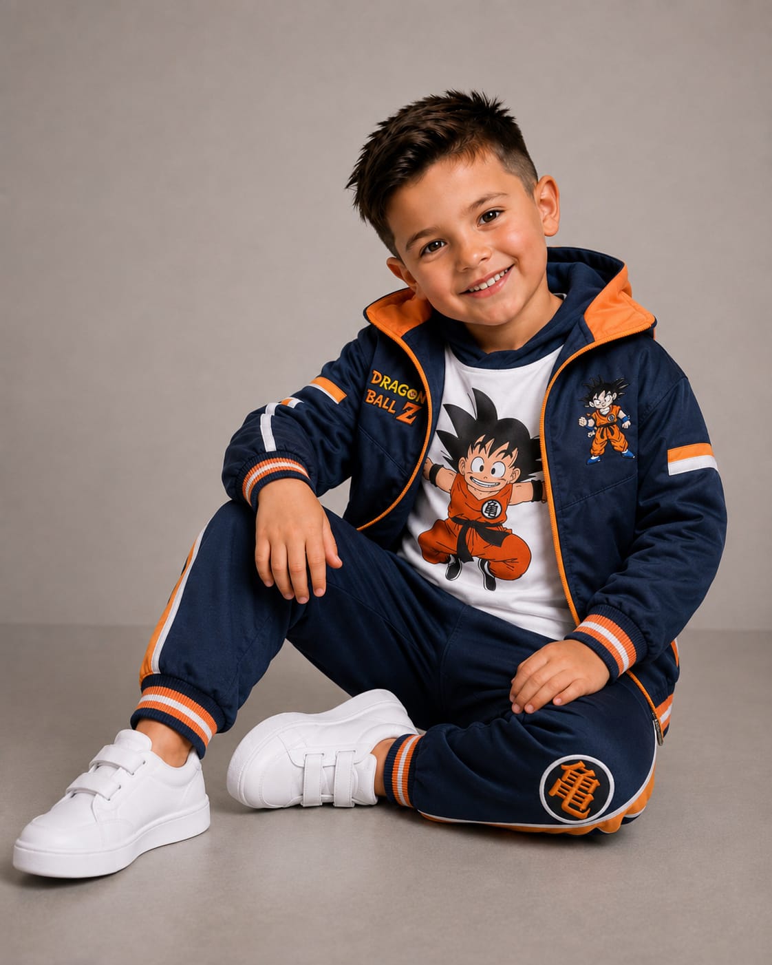 Look Dragon Ball: Chaleco · Buzo · Pantalón bota recta