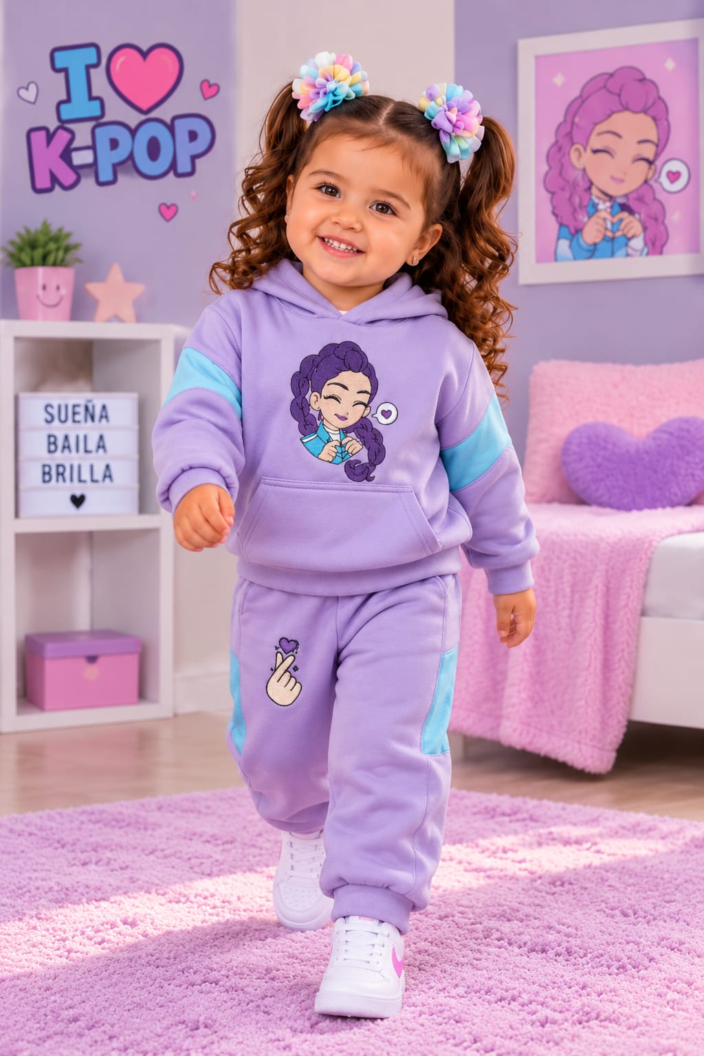 Look Malva: Conjunto hoodie corset rosa palo TN Kairos · Jogger a juego con cintas